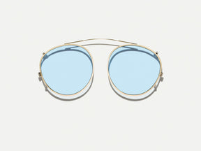 #color_bel air blue | The ZEV CLIP  in Gold with Bel Air Blue Tinted Lenses 