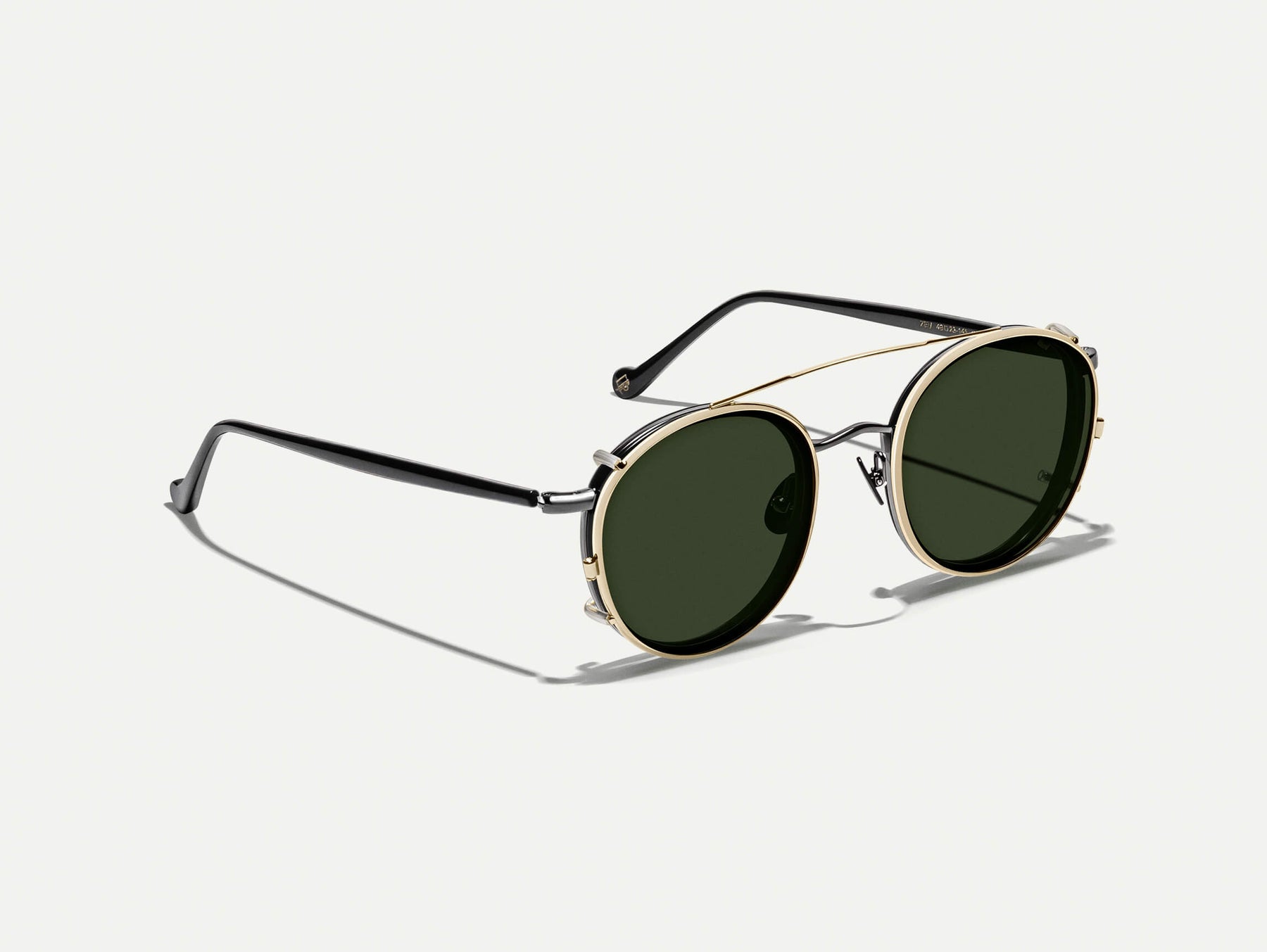 The ZEV CLIP  in Gold with G-15 Tinted Lenses