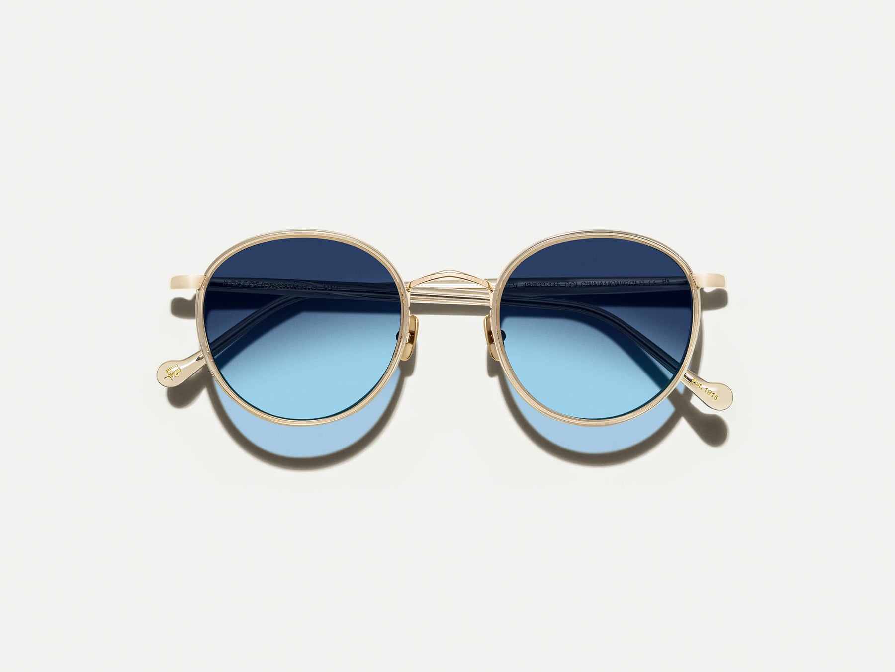The ZEV SUN in Cinnamon with Denim Blue Tinted Lenses