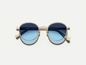 #color_cinnamon | The ZEV SUN in Cinnamon with Denim Blue Tinted Lenses