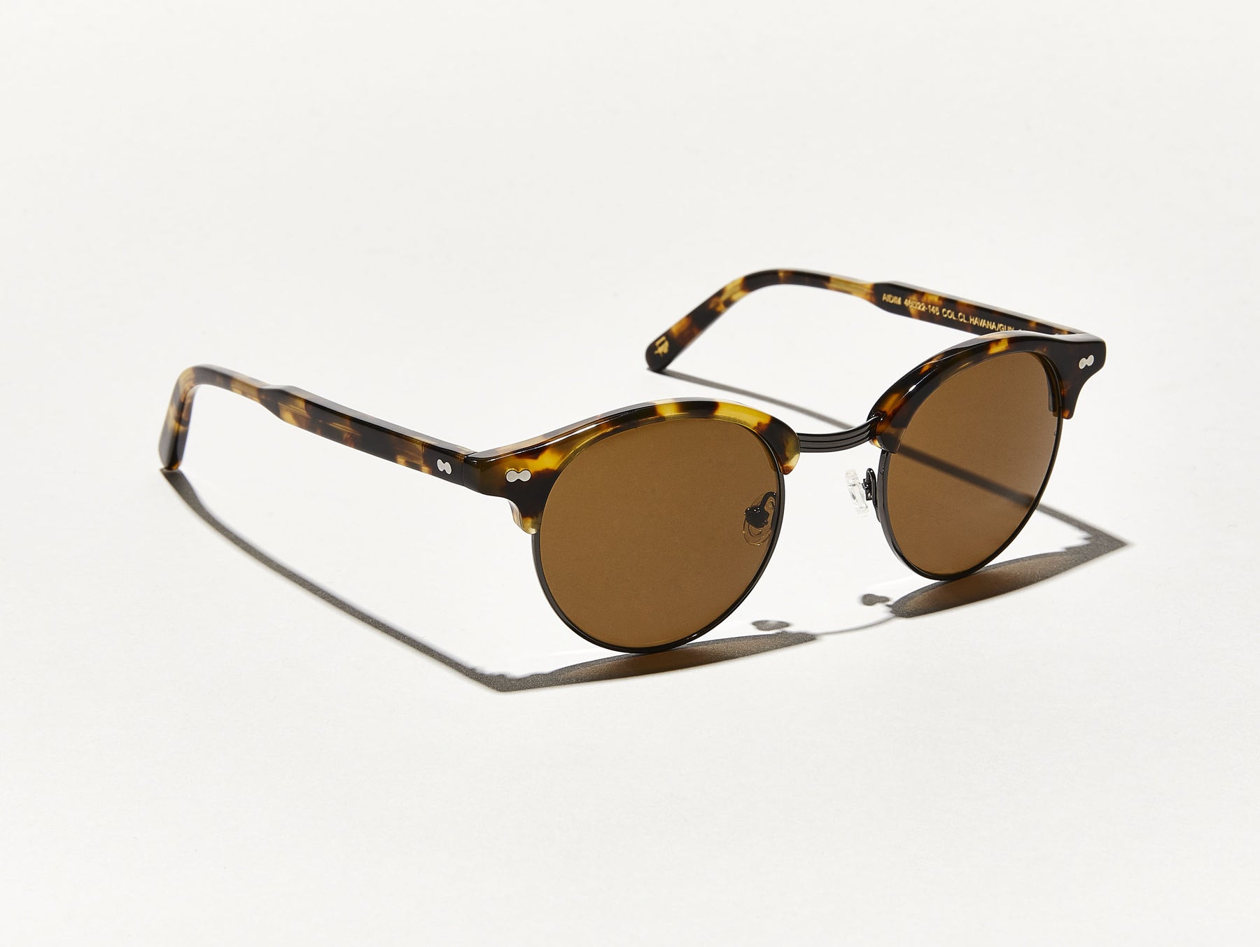 The AIDIM SUN in Classic Havana/Gunmetal with Cosmitan Brown Glass Lenses