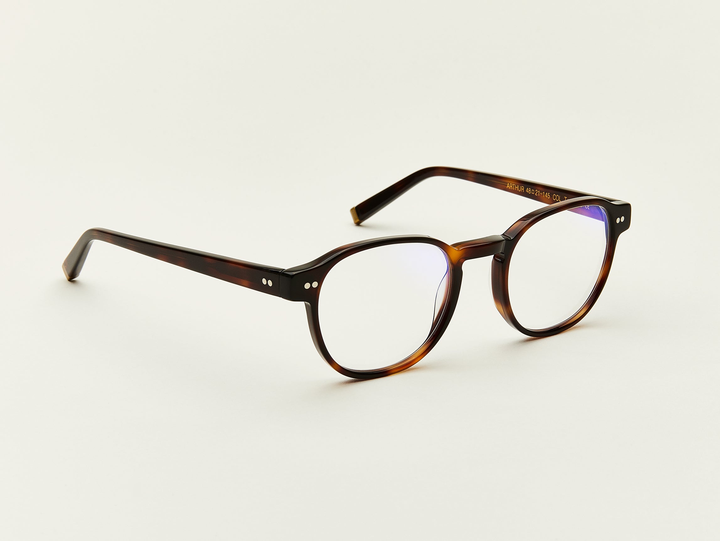 The ARTHUR in Tortoise with Blue Protect Lenses
