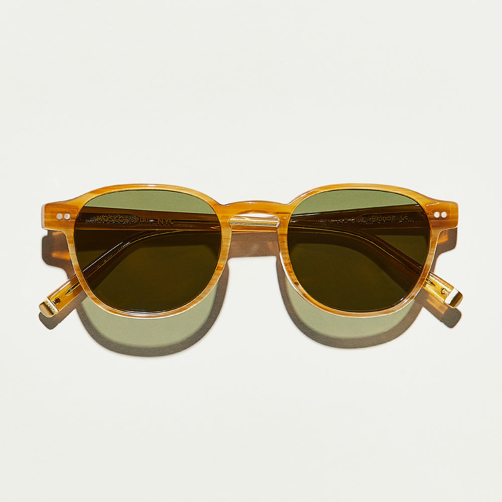 #color_blonde | The ARTHUR SUN in Blonde with Green Lenses
