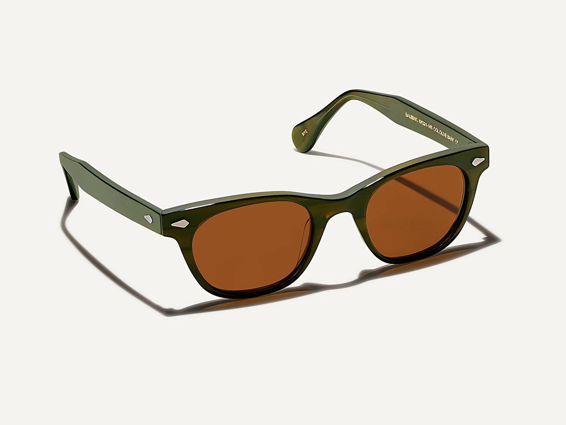The BALEBUS SUN in Olive Bark with Cosmitan Brown Glass Lenses