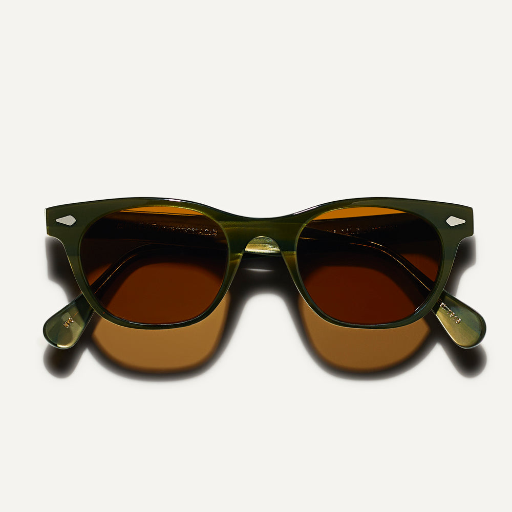 #color_olive bark | The BALEBUS SUN in Olive Bark with Cosmitan Brown Glass Lenses