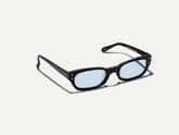 #color_black | The BISSLE SUN in Black with Bel Air Blue Tinted Lenses