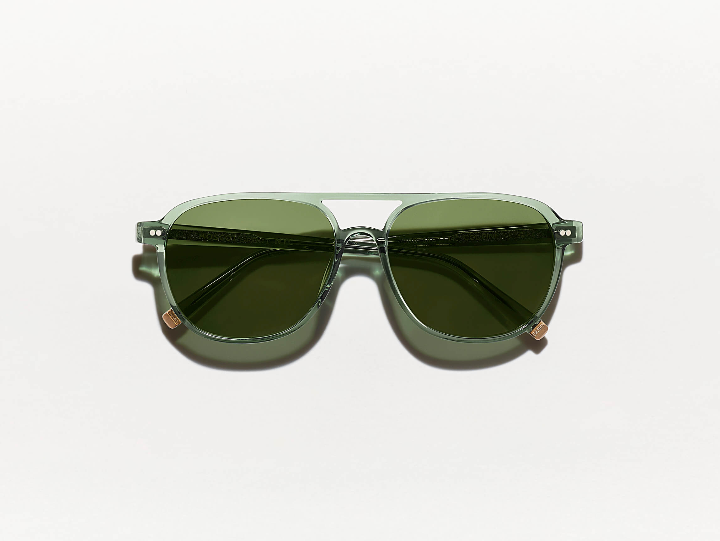 The BJORN SUN in Pine with Green Lenses