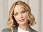 Model is wearing The BLUMA in size 44 in Citron/Tortoise