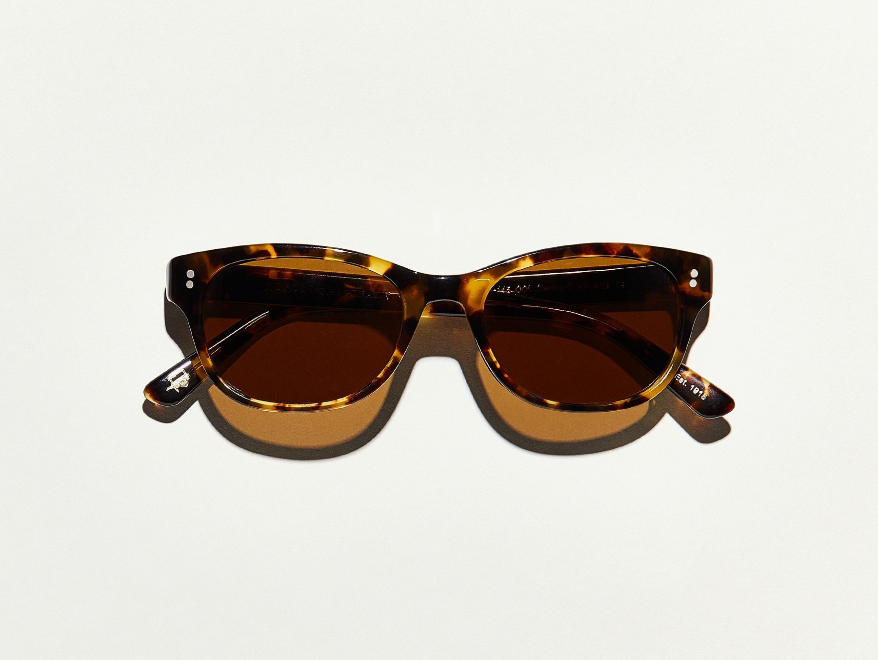 The BREN SUN in Classic Havana with Cosmitan Brown Glass Lenses