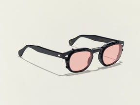 The CLIPTOSH in Matte Black with New York Rose Lenses