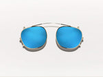 The CLIPTOSH in Gold with Blue Mirror Lenses