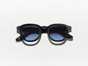 The DAHVEN SUN in Black with Denim Blue Tinted Lenses
