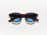 #color_burgundy | The DAHVEN in Burgundy with Denim Blue Tinted Lenses