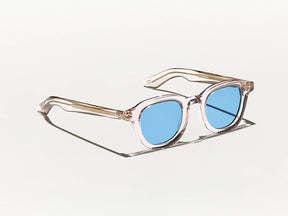 The DAHVEN in Mist with Celebrity Blue Tinted Lenses