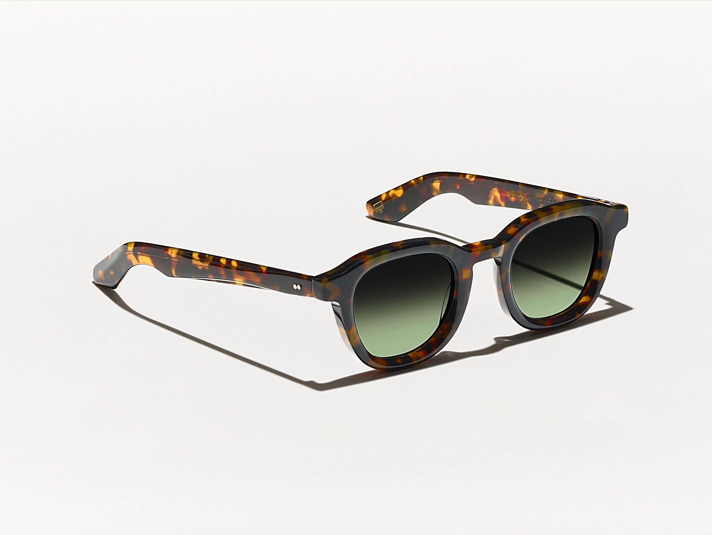 The DAHVEN in Tortoise with Forest Wood Tinted Lenses