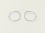 The CLIPTOSH in Gold with Blue Protect Lenses