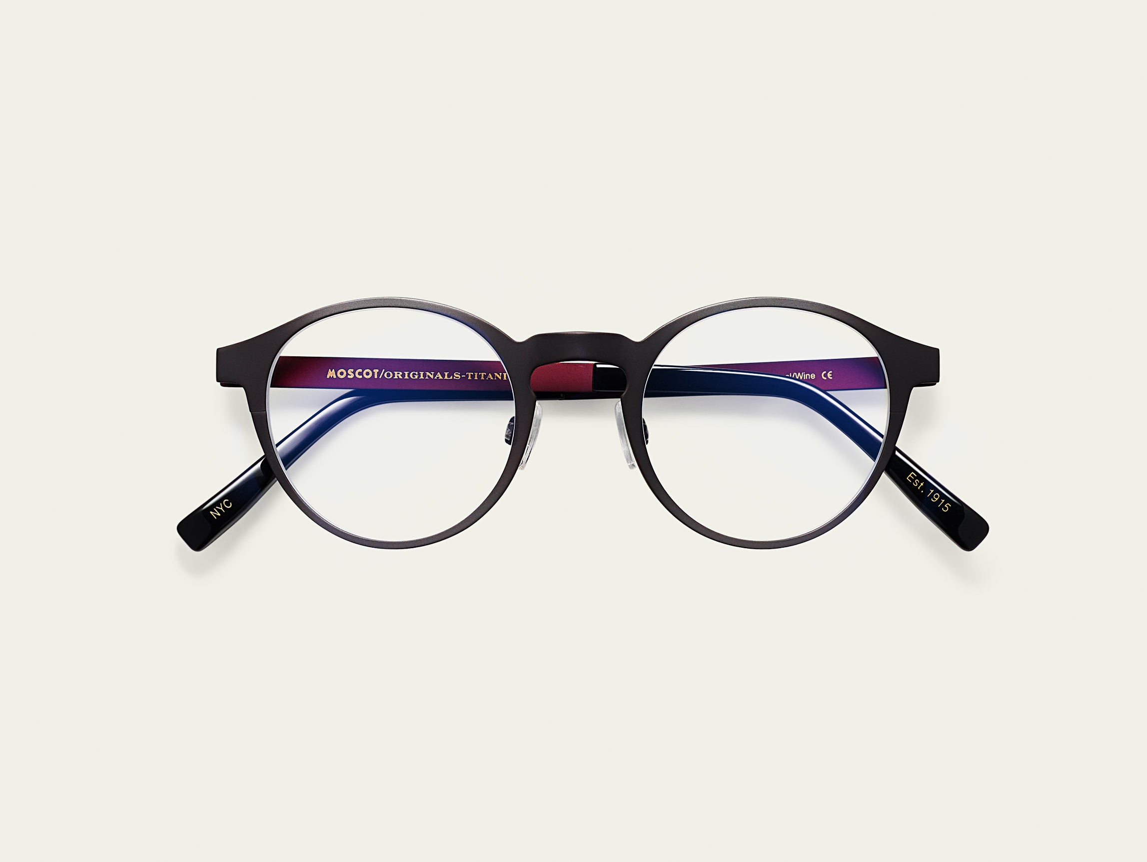 #color_charcoal/wine | The MILTZEN-T in Charcoal/Wine with Blue Protect Lenses