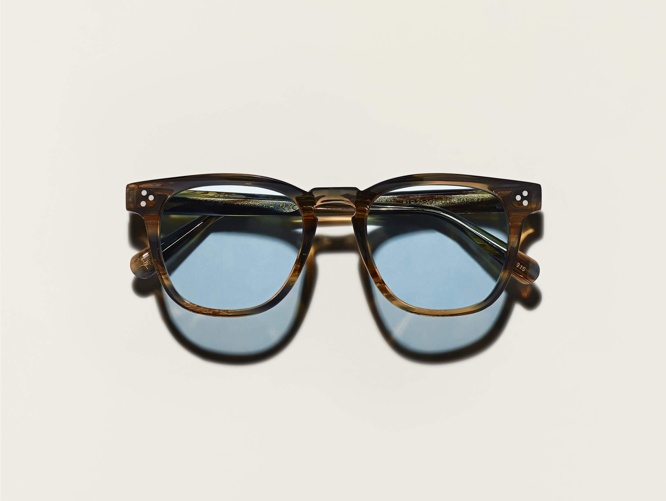 #color_bark | The DUDEL SUN in Bark with Blue Glass Lenses