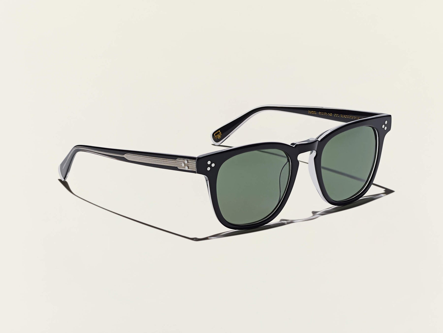 The DUDEL SUN in Black/Crystal with G-15 Glass Lenses