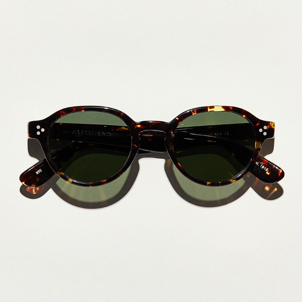 #color_dark havana | The EZRA SUN in Dark Havana with G-15 Glass Lenses