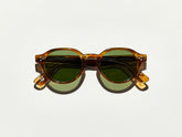 #color_honey blonde | The EZRA SUN in Honey Blonde with Calibar Green Glass Lenses