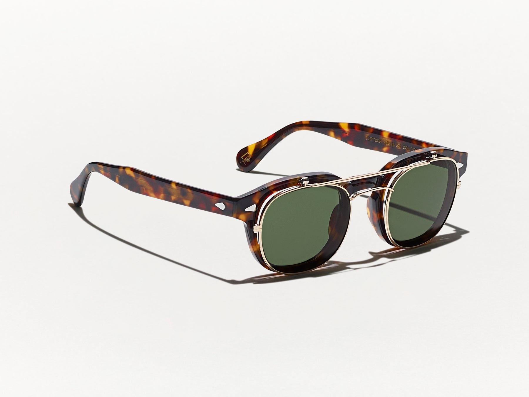 The FLIPTOSH in Tortoise with G-15 Flip Lenses