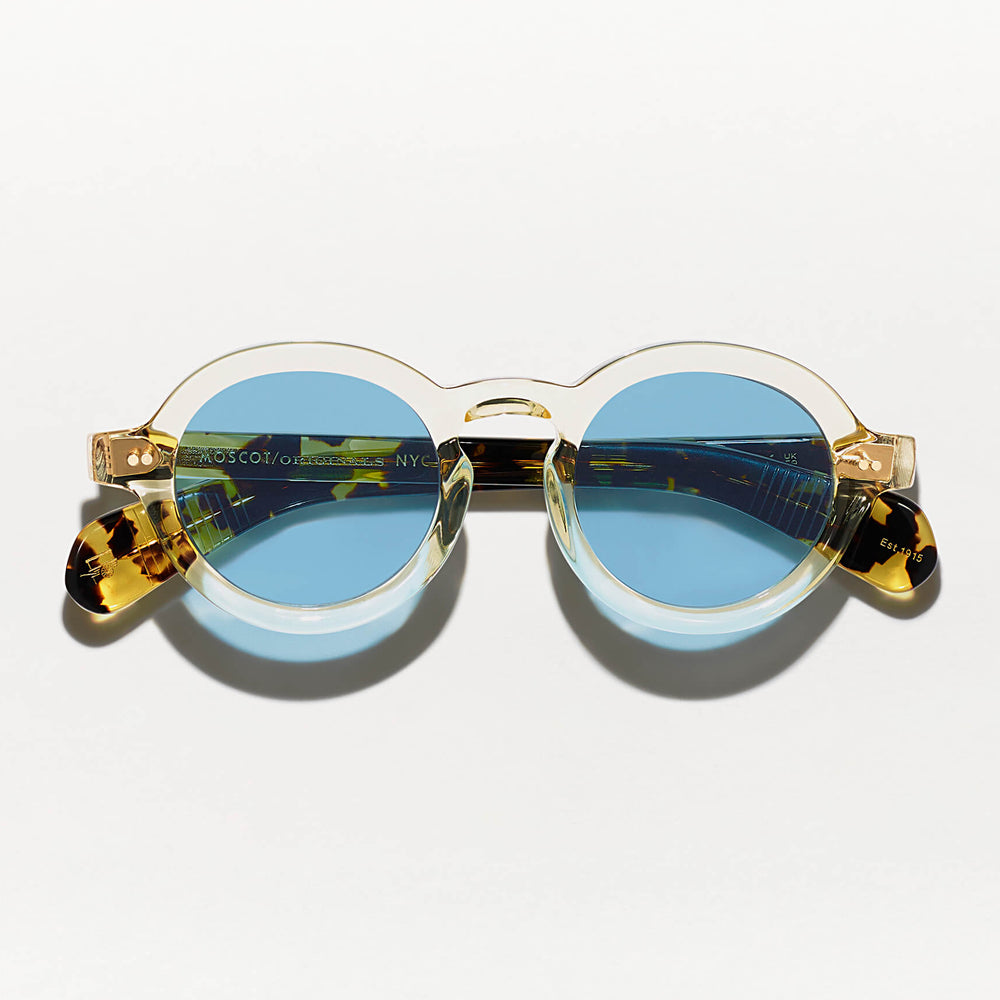 #color_citron/tortoise | The FOYGEL SUN in Citron/Tortoise with Celebrity Blue Tinted Lenses