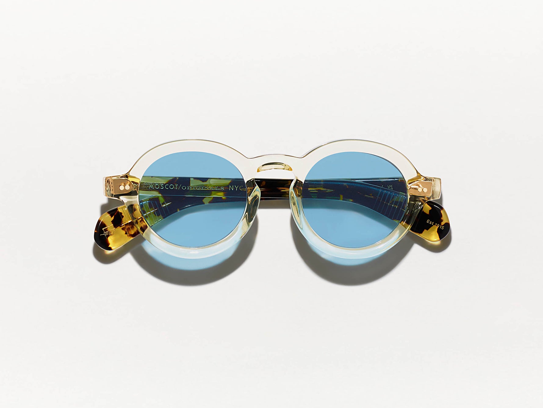 #color_citron/tortoise | The FOYGEL SUN in Citron/Tortoise with Celebrity Blue Tinted Lenses