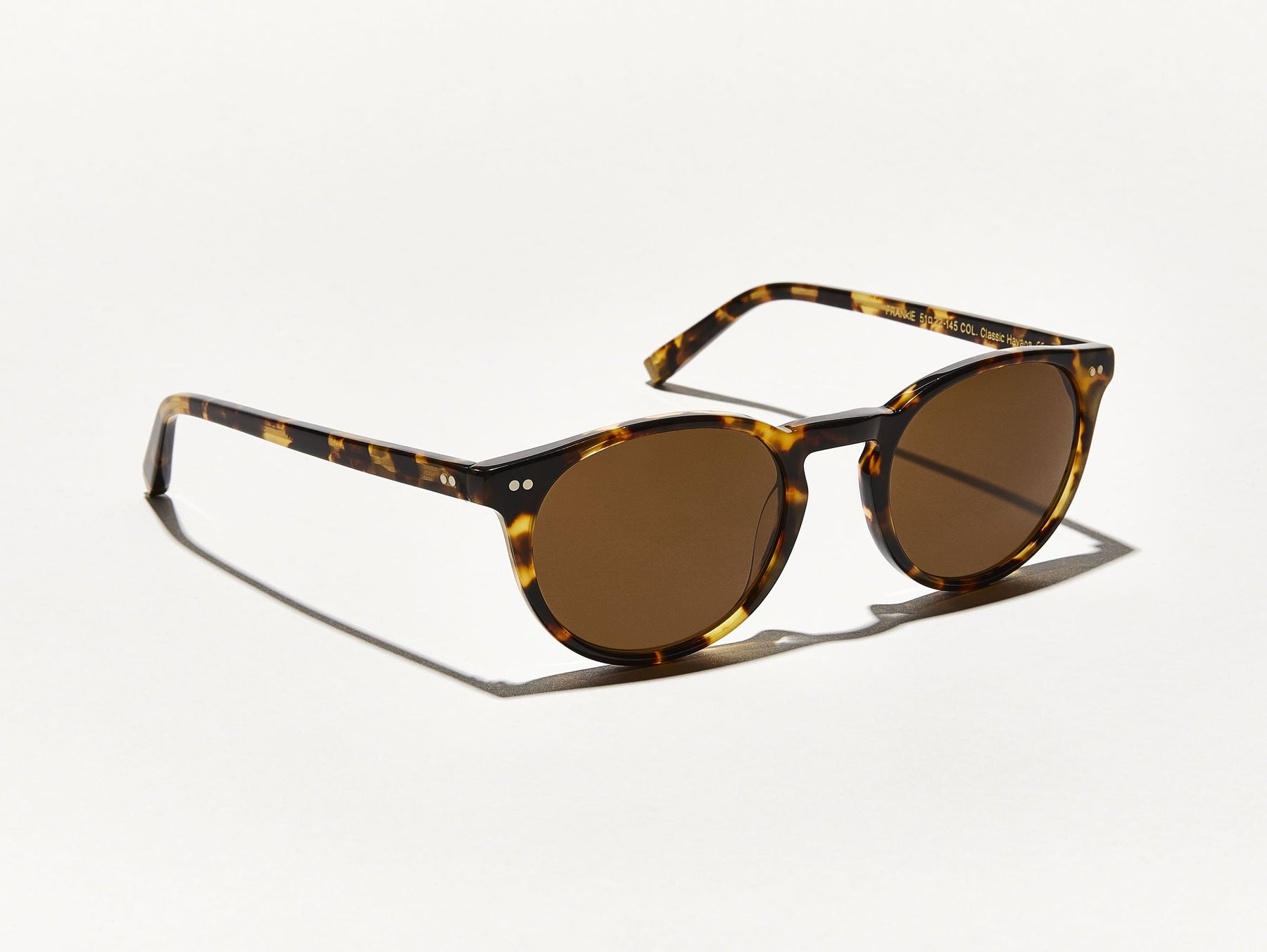 The FRANKIE SUN in Classic Havana with Brown Lenses