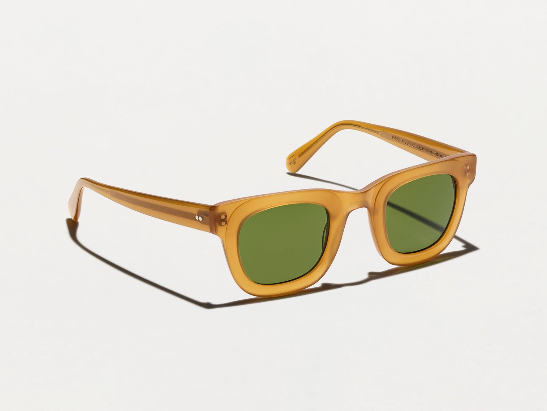 The FRITZ SUN in Butterscotch with Calibar Green Glass Lenses