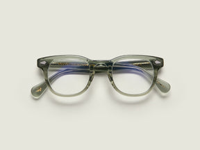 The GELT in Sage with Blue Protect Lenses