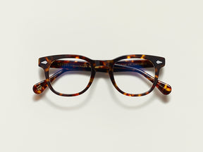 The GELT in Tortoise with Blue Protect Lenses