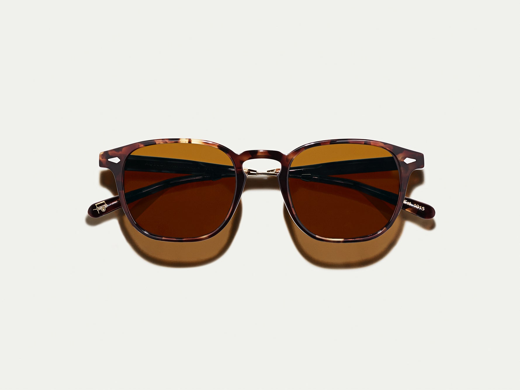 #color_spot tortoise/gold | The GENUG SUN in Spot Tortoise/Gold with Cosmitan Brown Glass Lenses