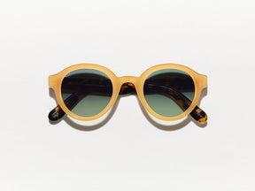 The GREPS SUN in Honey/Tortoise with Forest Wood Tinted Lenses