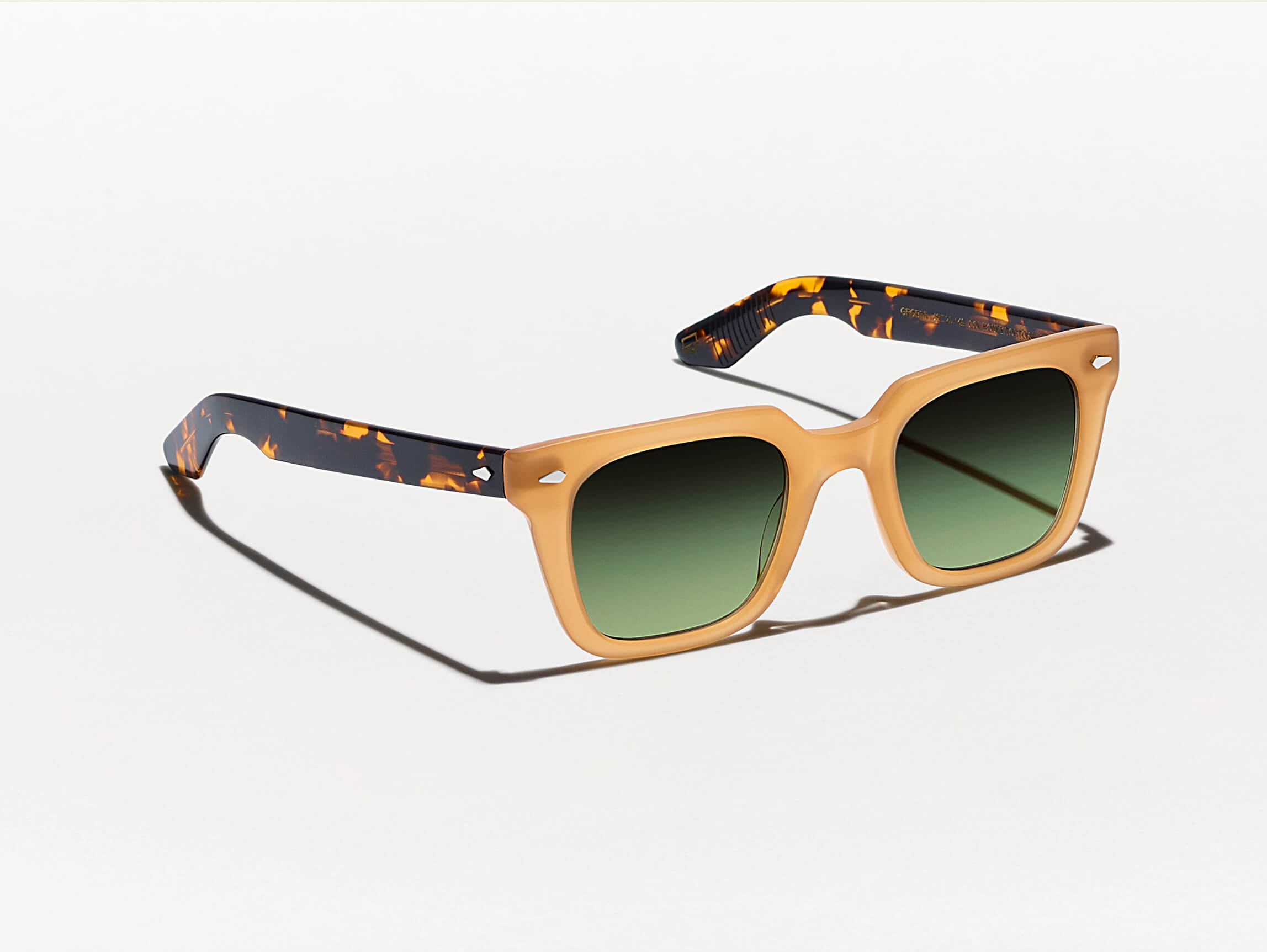 The GROBER SUN in Honey/Tortoise with Forest Wood Tinted Lenses