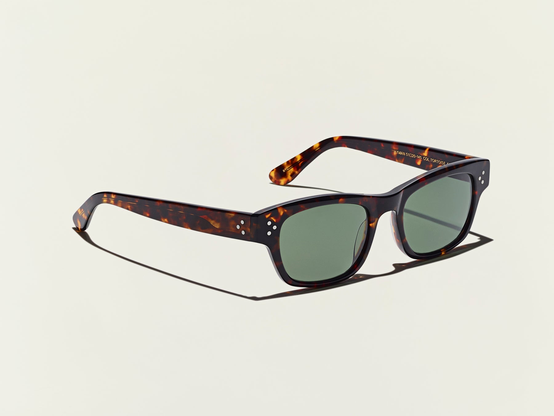The HYMAN SUN in Tortoise with G-15 Glass Lenses