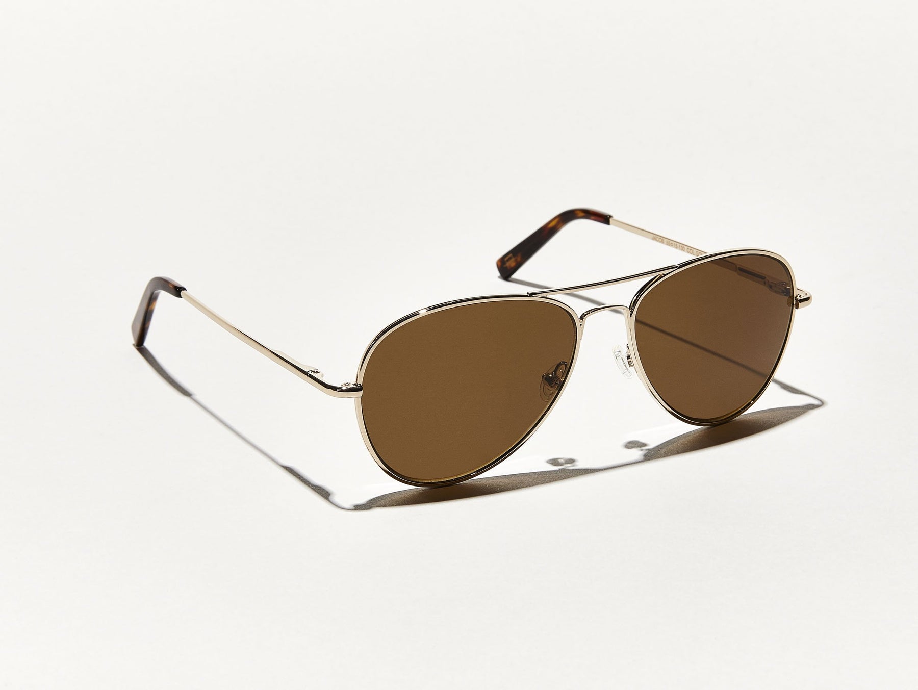 The JACOB SUN in Gold with Cosmitan Brown Glass Lenses