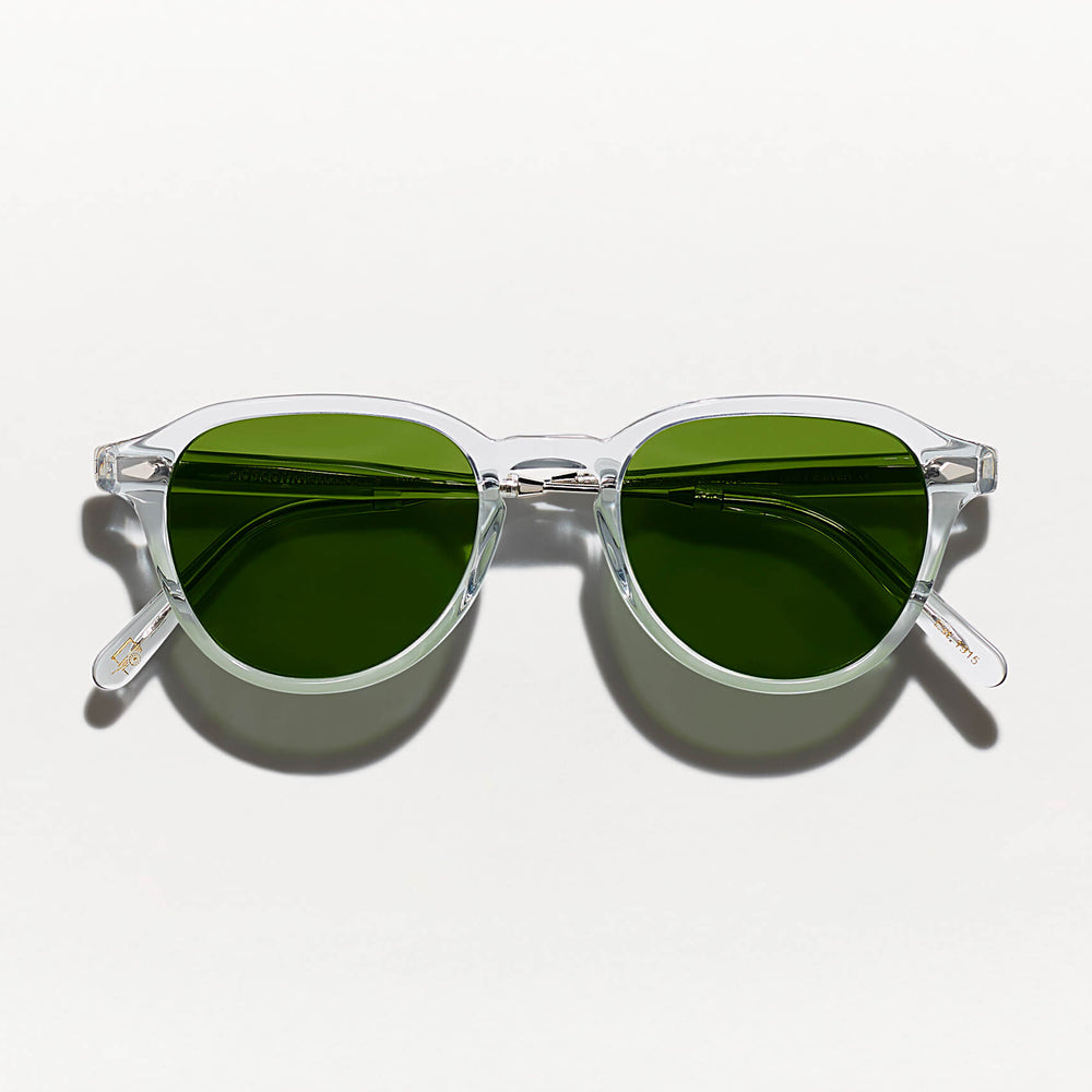 #color_light grey/silver | The KASH SUN in Light Grey/SIlver with Calibar Green Glass Lenses