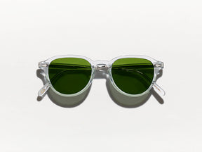 The KASH SUN in Light Grey/SIlver with Calibar Green Glass Lenses
