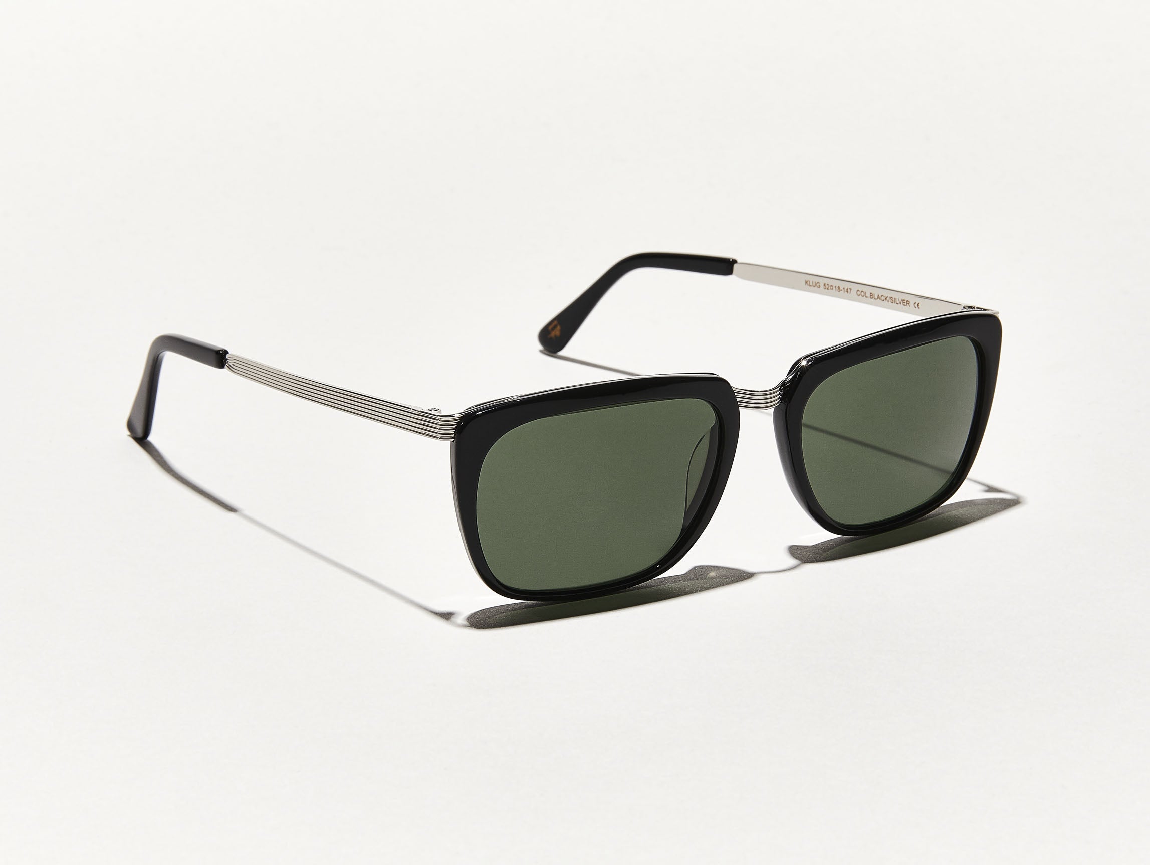 The KLUG SUN in Black/Silver with G-15 Glass Lenses