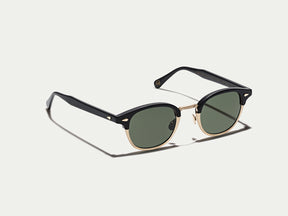 The LEMTOSH-MAC in Black/Matte Gold with G-15 Glass Lenses