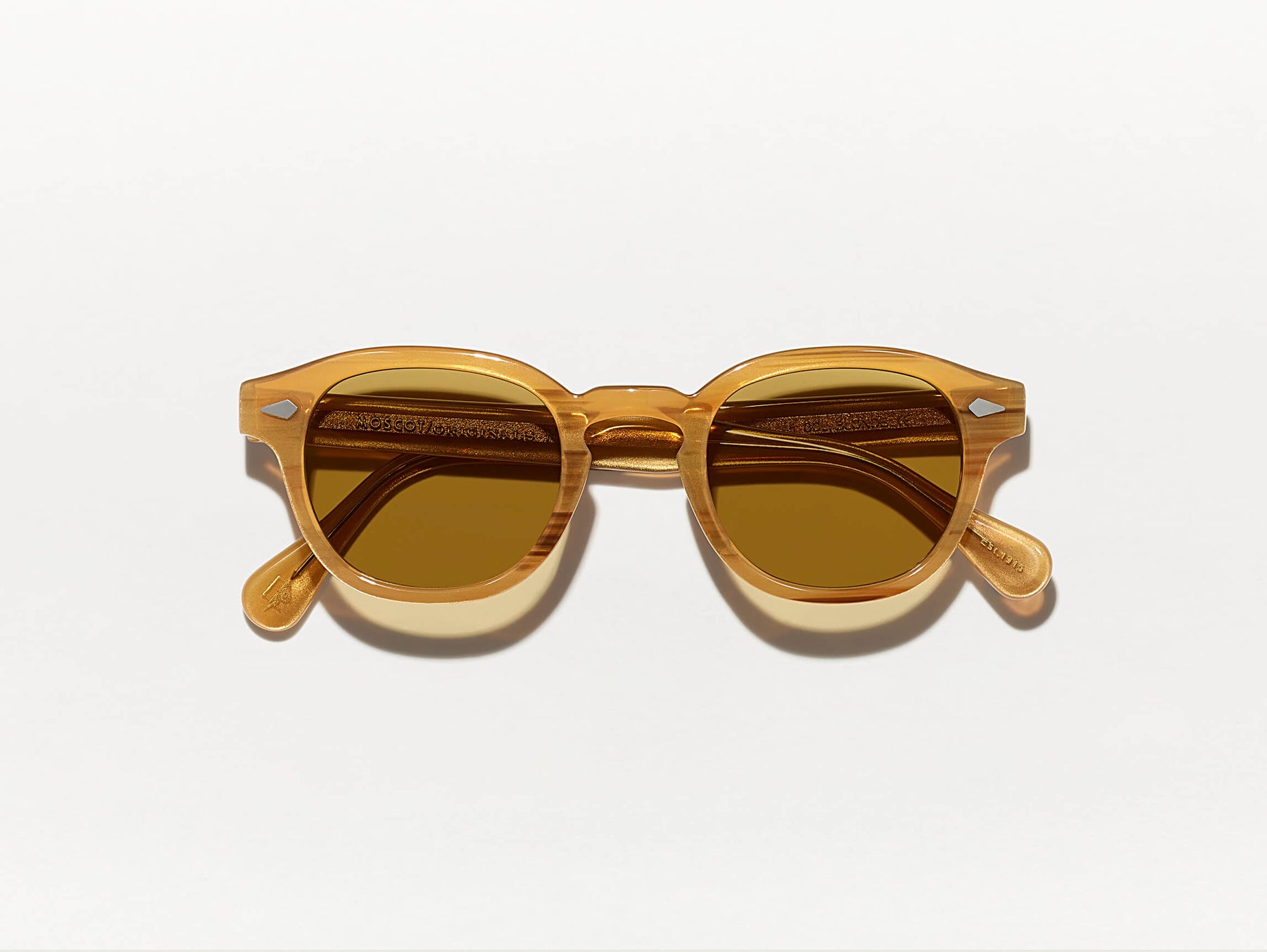The LEMTOSH in Blonde with Amber Tinted Lenses
