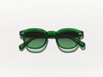 The LEMTOSH in Emerald with Forest Wood Tinted Lenses