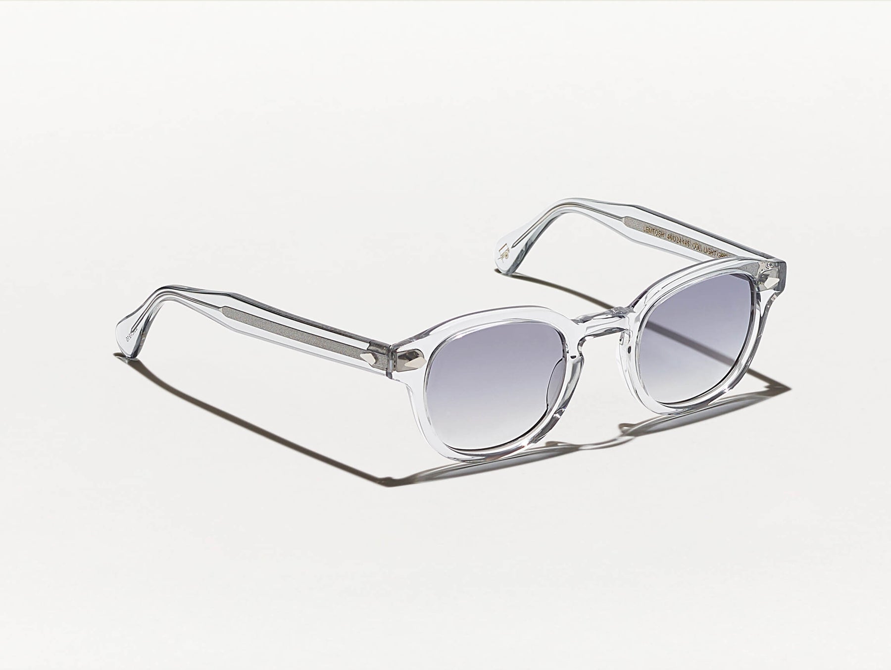 The LEMTOSH in Light Grey with American Grey Fade Tinted Lenses