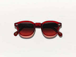 The LEMTOSH in Ruby with Cabernet Tinted Lenses
