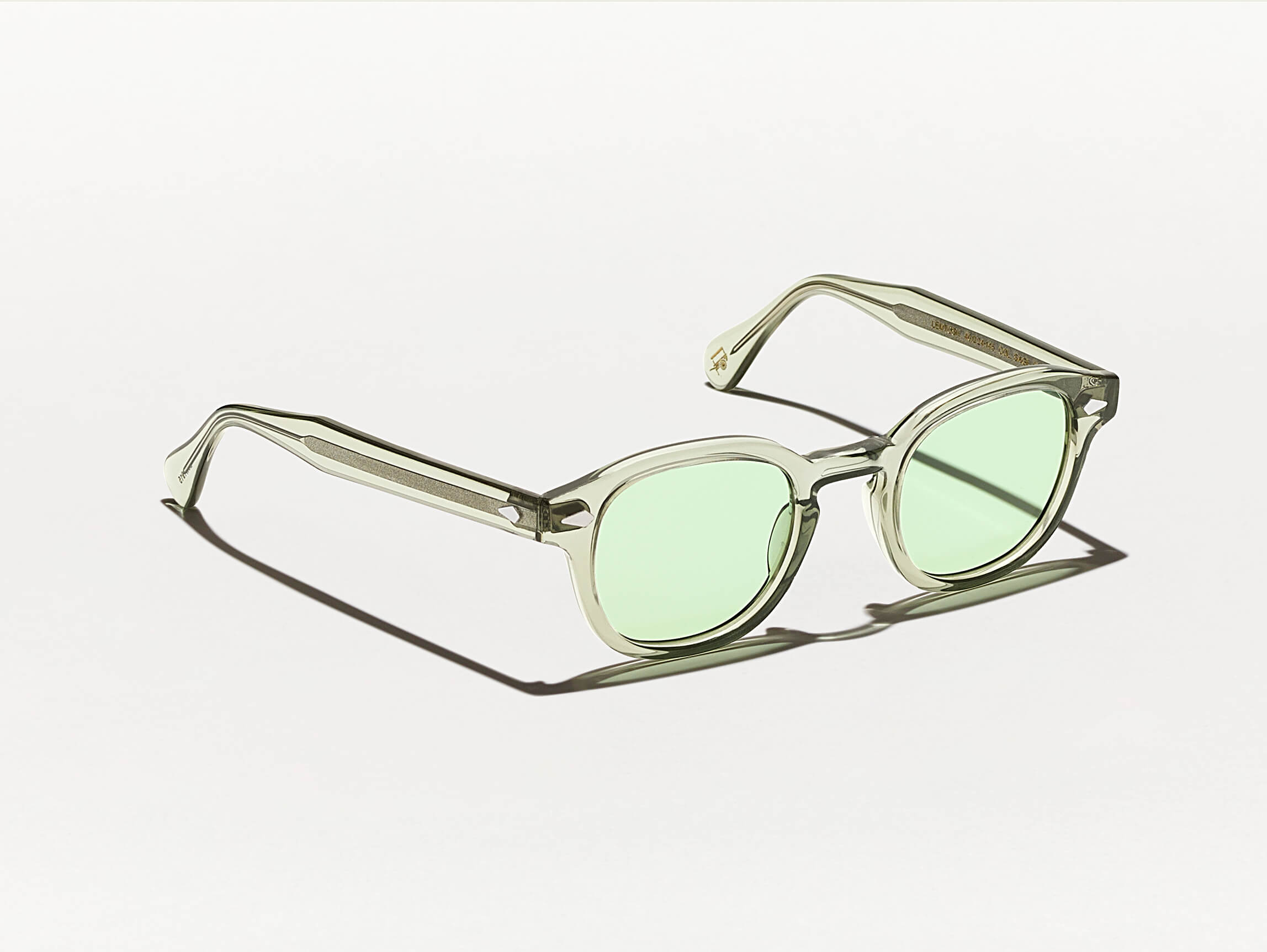 The LEMTOSH in Sage with Limelight Tinted Lenses