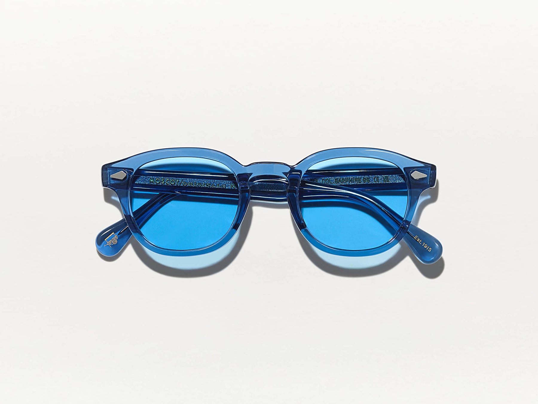 The LEMTOSH in Sapphire with Celebrity Blue Tinted Lenses