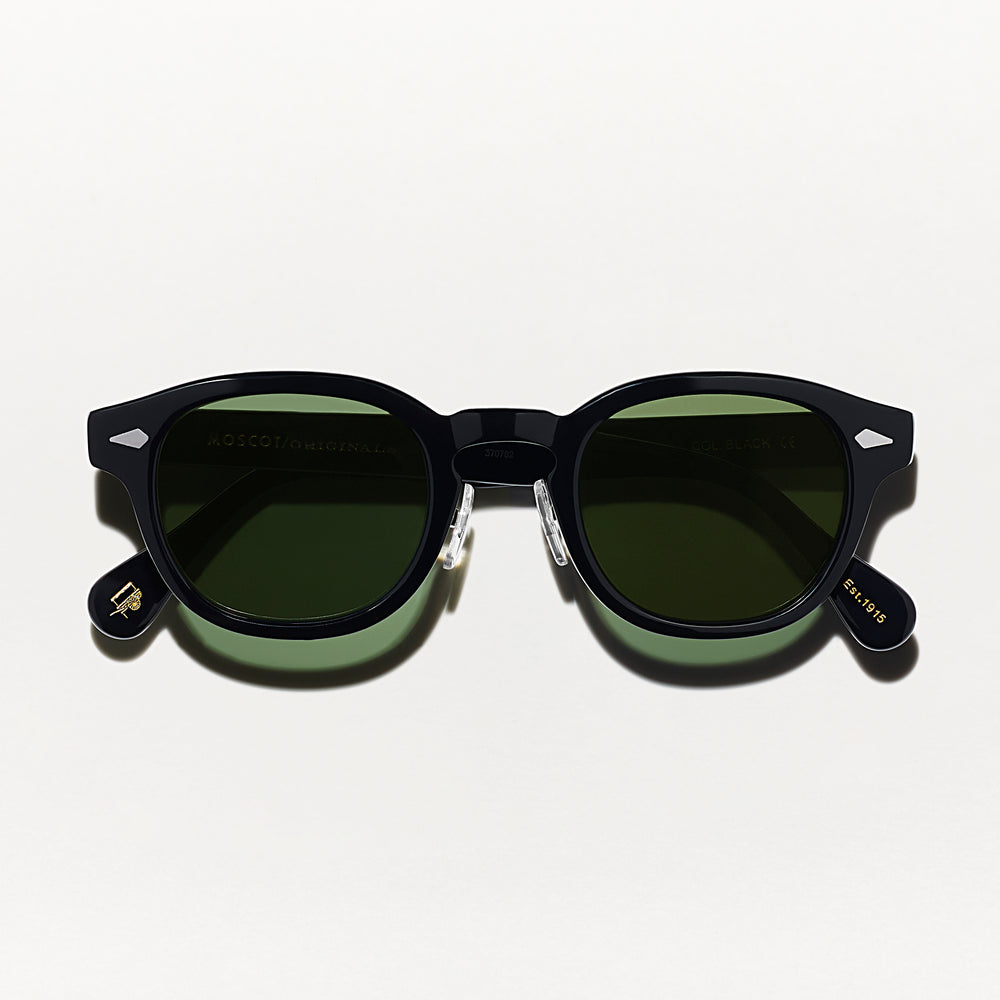 #color_black | The LEMTOSH SUN with Metal Nose Pads in Black with G-15 Glass Lenses