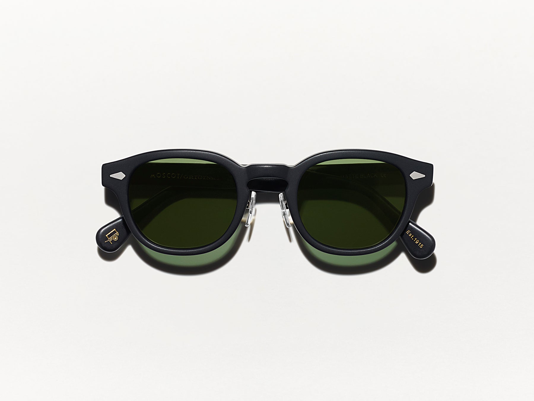 The LEMTOSH SUN with Metal Nose Pads in Matte Black with G-15 Glass Lenses