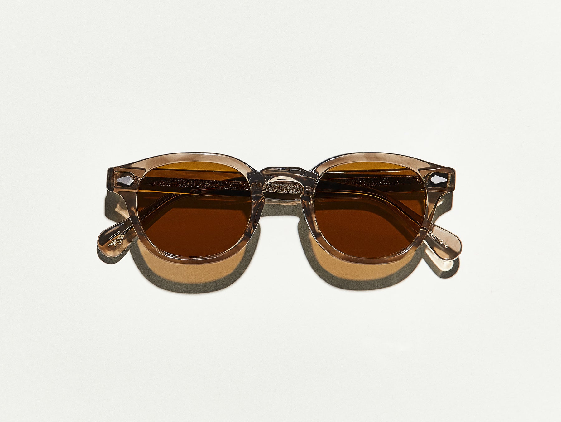 The LEMTOSH SUN in Brown Ash with Cosmitan Brown Glass Lenses